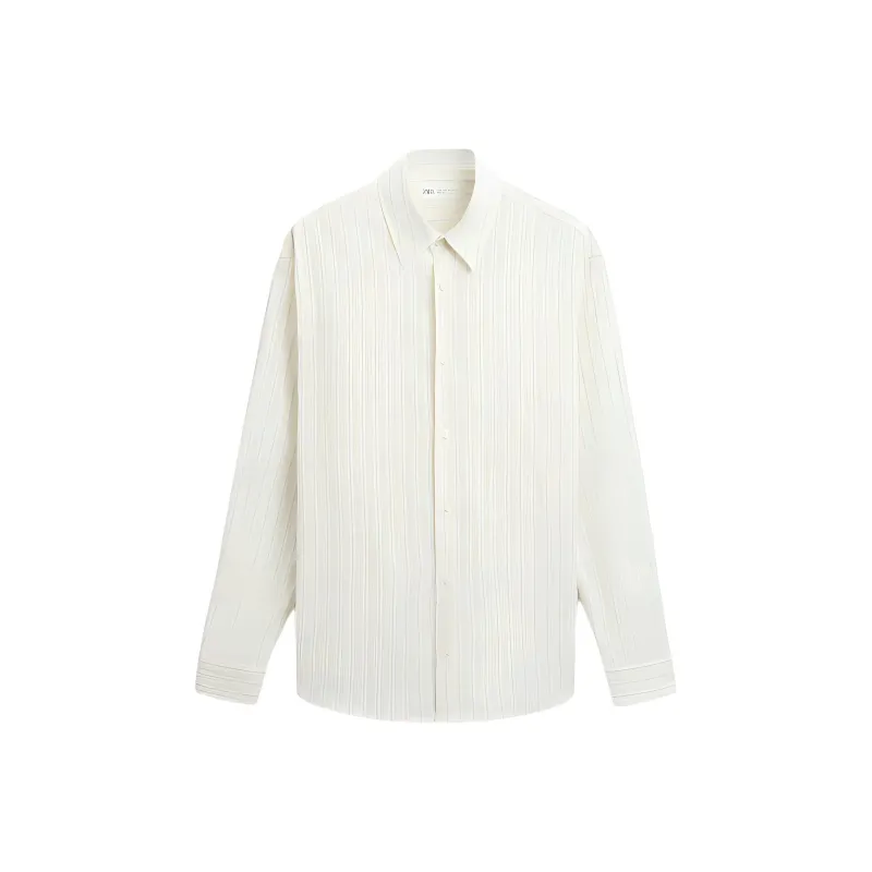 ZARA Shirts Men Brown/Blue-0