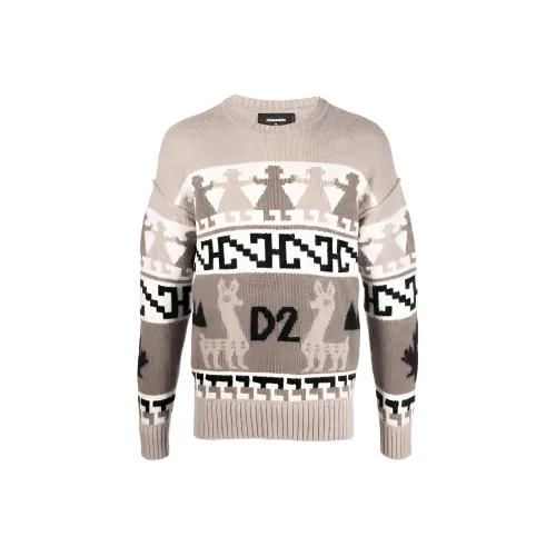 DSQUARED 2 Jacquard knit Alpaca Wool Jumper