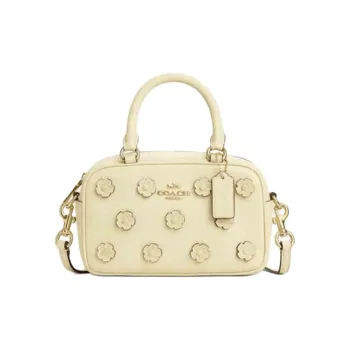 COACH SATCHEL Cow Leather Shoulder Bag, Crossbody Bag, Handbag Small Size Women's Moonlight