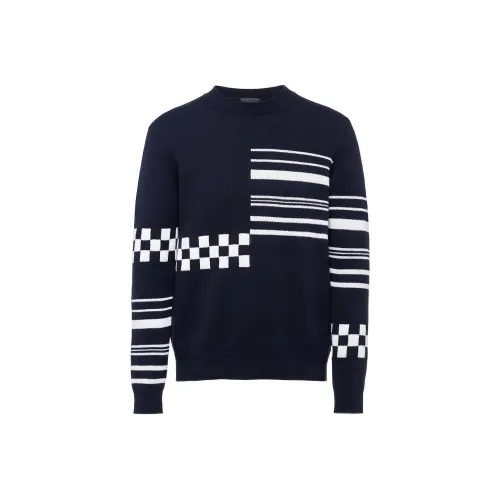 PRADA Cashmere Sweaters Men Blue
