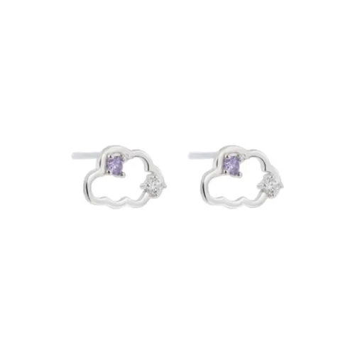 Universe Search S925 Silver Stud Earrings Women's