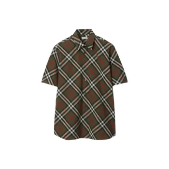 Burberry Short Sleeved Checked Shirt