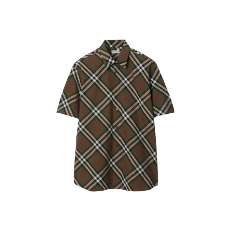 Burberry Short Sleeved Checked Shirt-0