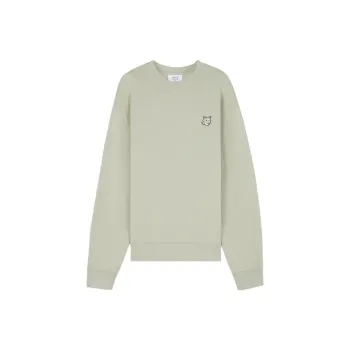 Maison Kitsune Bold Fox Head Patch Crewneck Sweatshirt