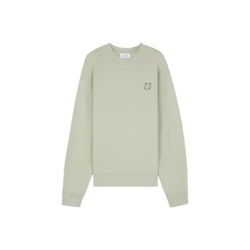 Maison Kitsune Fox Head Patch Half Zip Sweatshirt