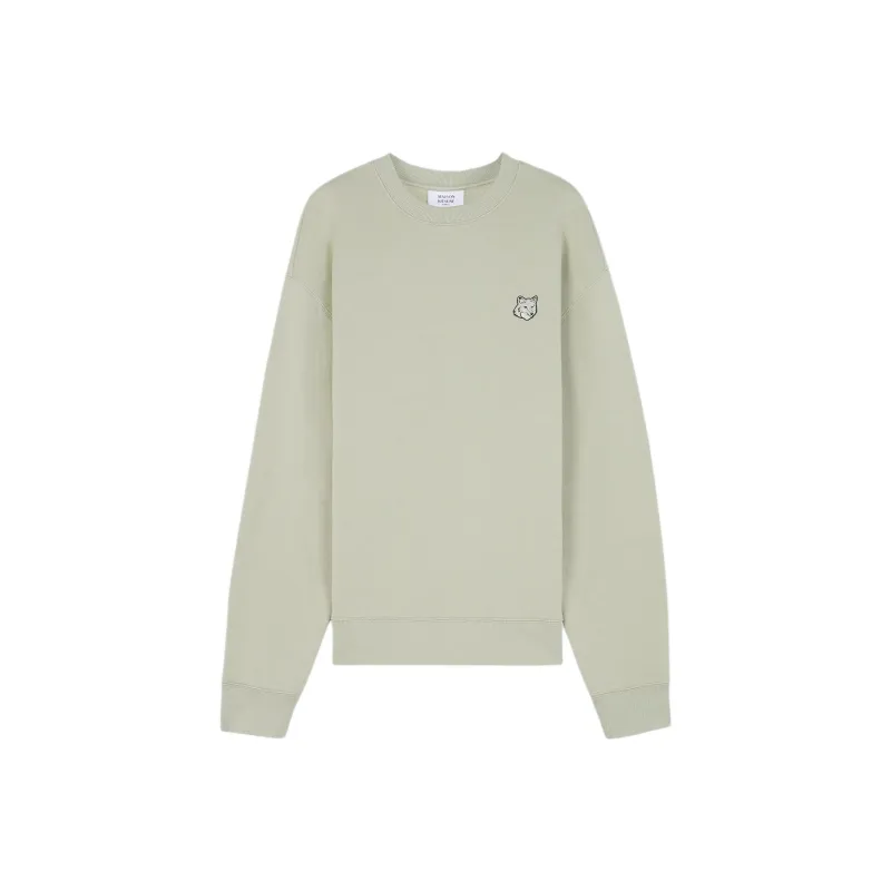 Maison Kitsune Bold Fox Head Patch Crewneck Sweatshirt-0