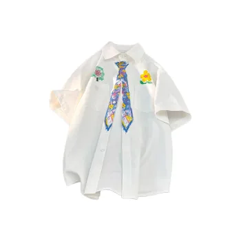 ROSECREED Shirt Unisex White Short Sleeved