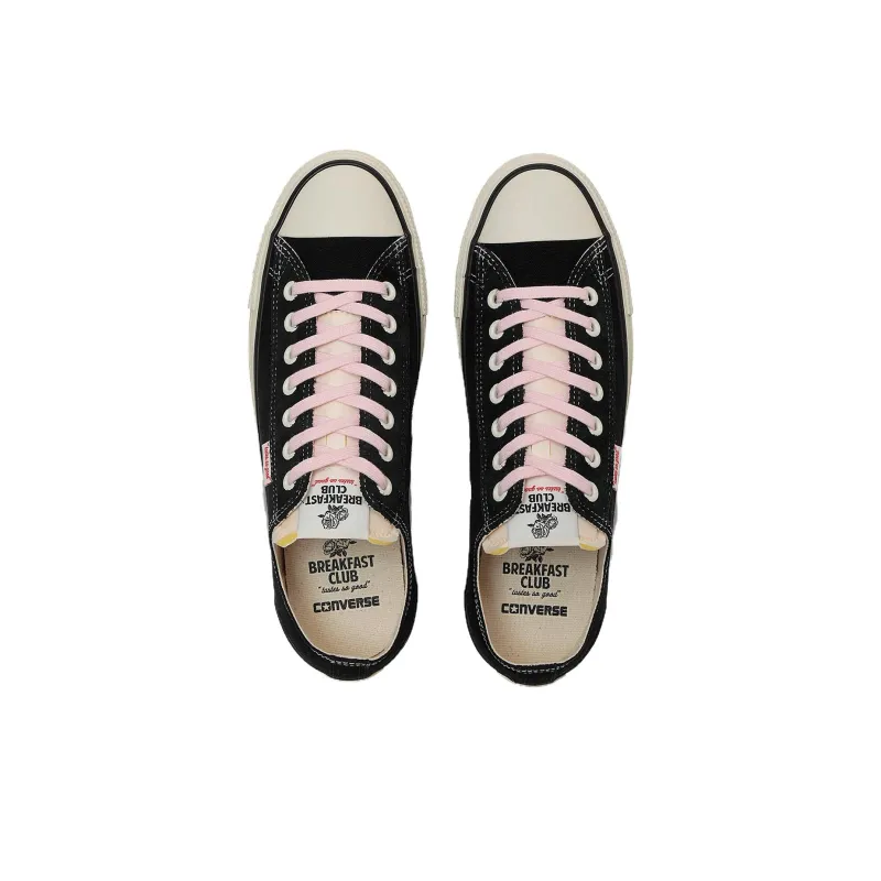 BREAKFAST CLUB x Converse Anti Slip Wear Resistant Low Top Canvas Shoes Unisex Black-3