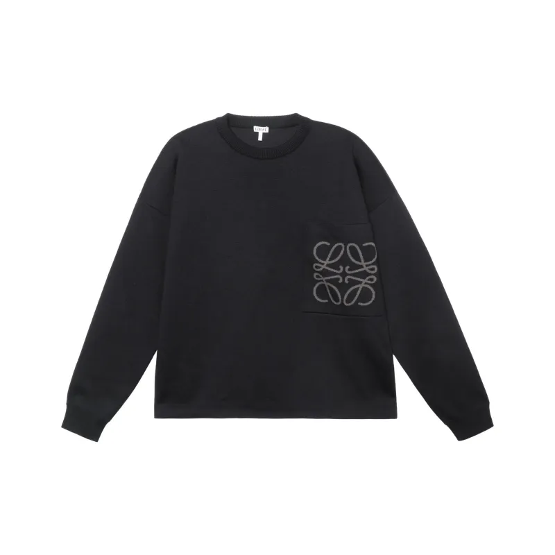 LOEWE Anagram Pocket Cotton And Viscose Sweater-0
