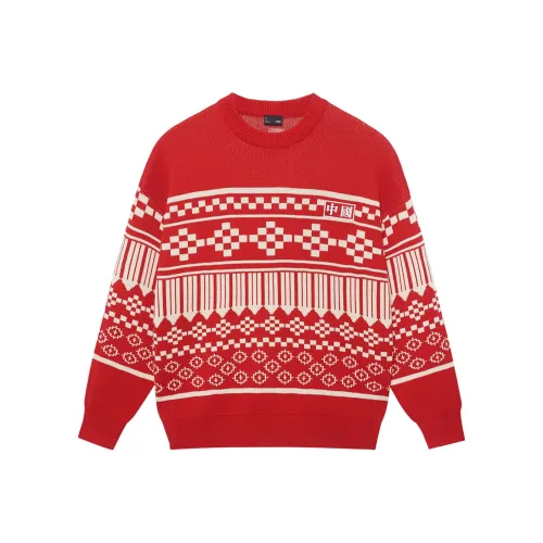 LiNing Sports Trend Series Sweater Unisex Bull Red