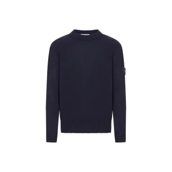STONE ISLAND Logo Patch Crewneck Jumper