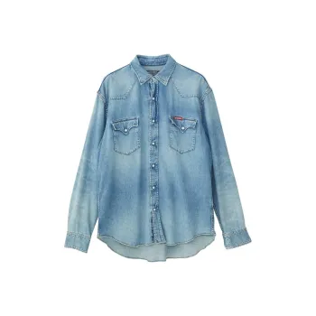 HYSTERIC GLAMOUR FW24 Shirt Men's Light Indigo