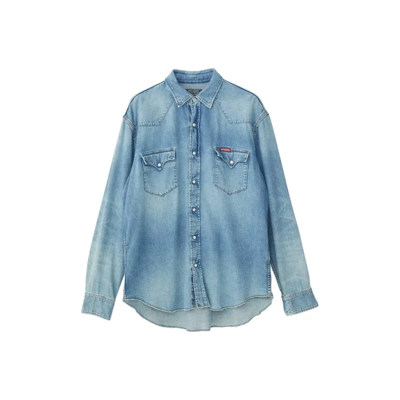 HYSTERIC GLAMOUR FW24 Shirt Men's Light Indigo-0