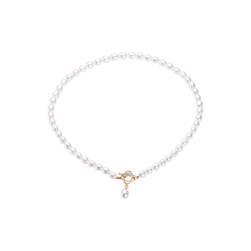 Andaozi Pearl Necklaces Women's-3