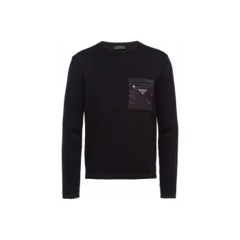 PRADA Logo Rib Knitted Jumper