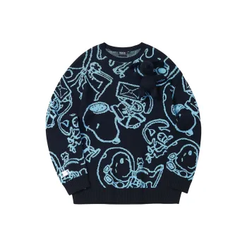 FUN X Snoopy Sweater Unisex Black