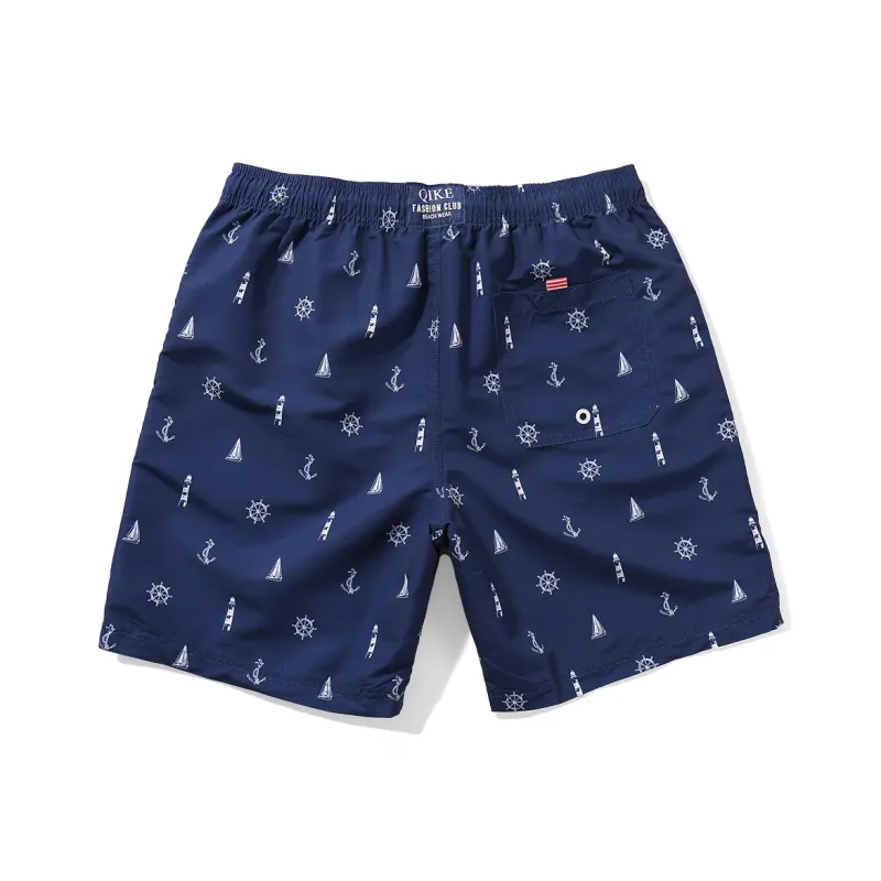 GAILANG Beach Shorts Men's Navy Blue-1