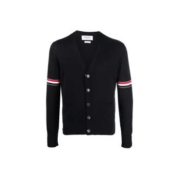 THOM BROWNE Rwb Knitted Cardigan