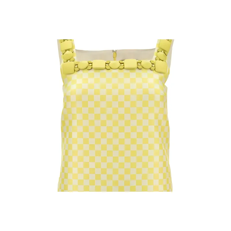 VERSACE Embellished Check pattern Dress-1