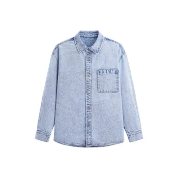 GXG Shirts Men Denim Blue
