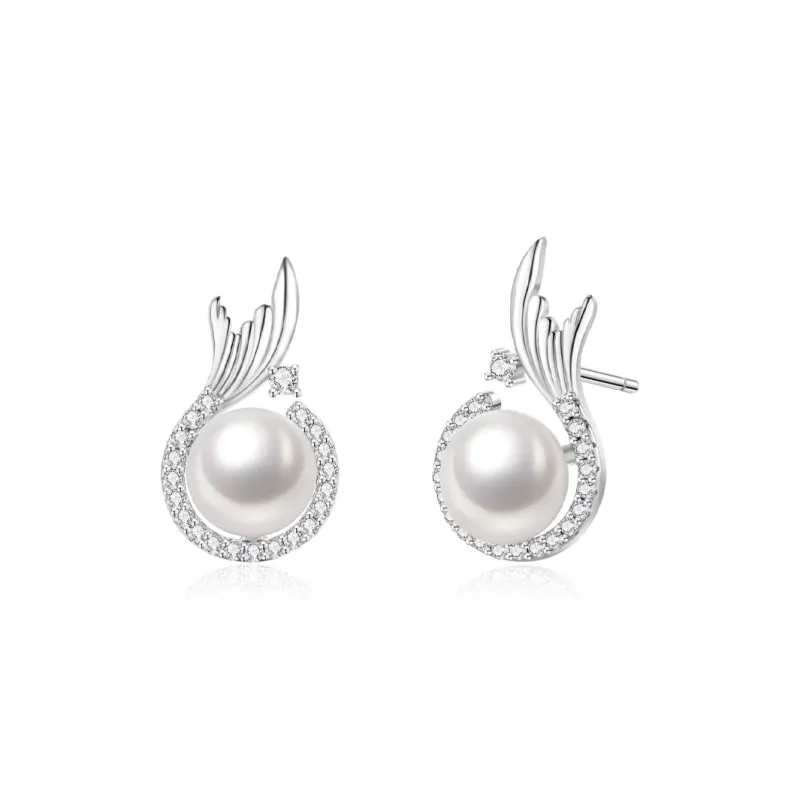 Lao Feng Xiang S925 Silver Earrings Women's-0