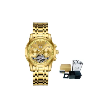 Sanda Automatic Mechanical Movement Steel Strap Watch Men's Watches Blue Dial