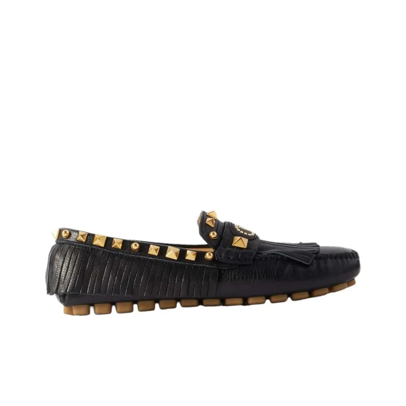 Valentino Gommino Loafers Women's Black-1