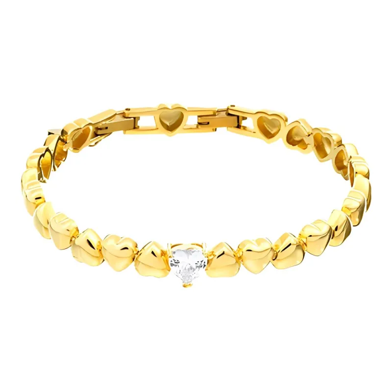 CHIARA FERRAGNI Alloy With Zircon Bracelets Women's Gold-0