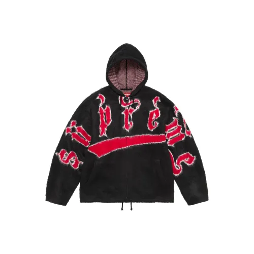 Supreme Accent Brushed Zip Up Hooded Essen