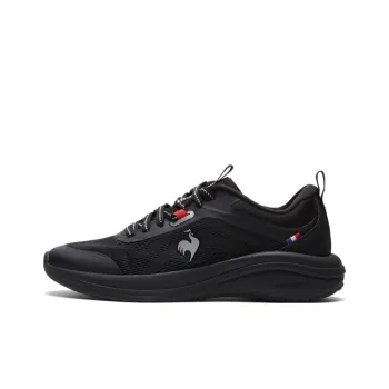 Le Coq Sportif LCS EASY RUN Shock Absorbers With Slip Resistant Features Low Top Training Shoes Unisex Black