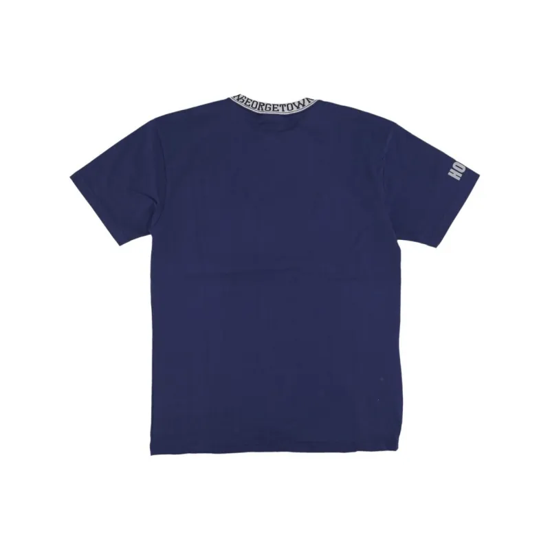 Mitchell & Ness x NCAA Georgetown Hoyas Ringer SS T Shirt Men's Marine Blue-1
