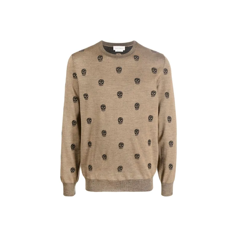 Alexander McQueen Sweaters Men Brown-0
