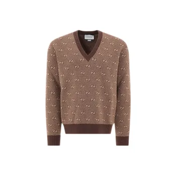 GUCCI Cashmere Sweaters Men Brown
