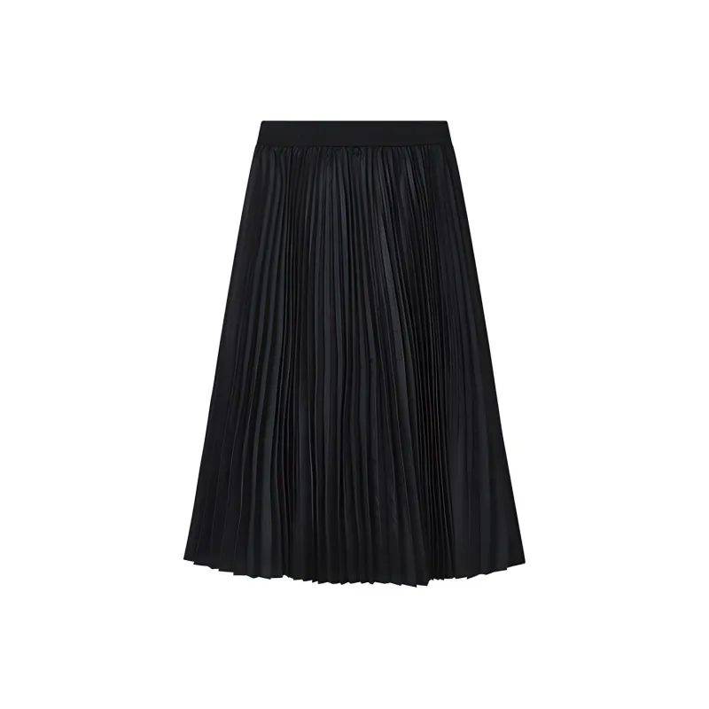 Mihara Yasuhiro X FILA Casual Long Skirts Women's Jet Black-1