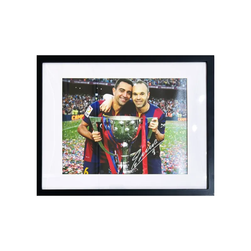 EM Barcelona Soccer Memorabilia & Collectible Includes Certification Certificate, Outer Frame Size 38.6x48.6cm Men's-0