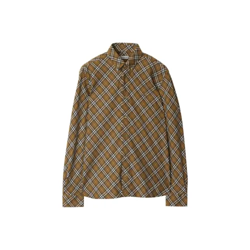 Burberry Check Printed Long Sleeved Shirt