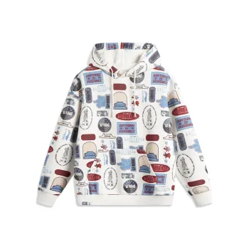 LiNing x GUGONG LIANMINGKUAN Rijin Doujin Collection Sweatshirt Unisex White Base Multicolor All Over Print