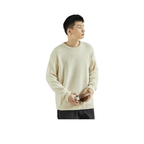 Tonlion Sweaters Men Apricot
