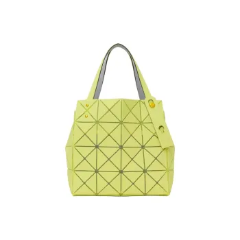 ISSEY MIYAKE CARAT PVC Tote Bag, Shopping Bag, Handbag Tubas Women's Yellow