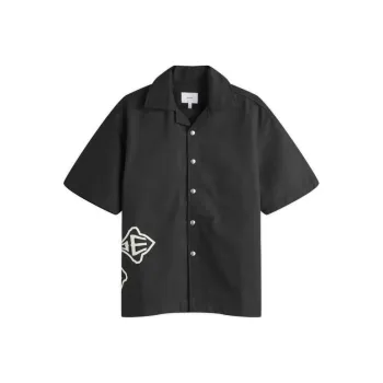 RHUDE Cross Logo Snap Shirt