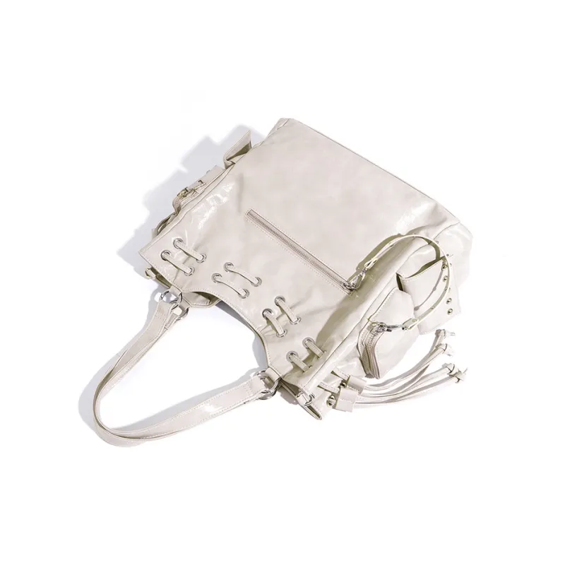 Vigno Synthetic Leather Shoulder Bag, Handbag Women's Black/Red/White-8