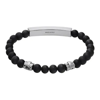 FERRAGAMO Brass, Bead, Stones, Gemstone Bracelets Unisex Black