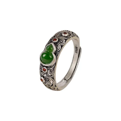 Xiaoyinjiang Hetian Jade Rings Jasper Women's