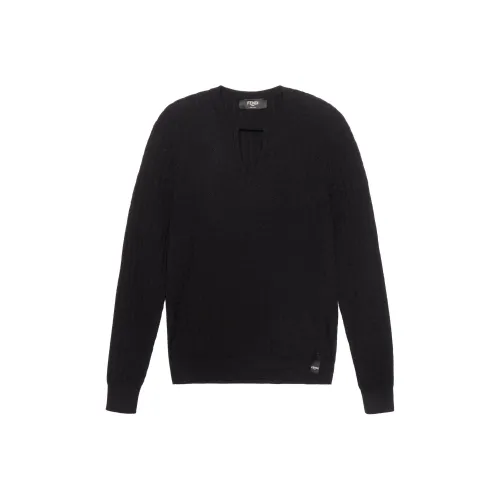 FENDI Cut Out Detailed Knit Jumper