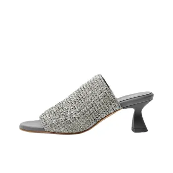 MIISTA Slide Slippers Women's Silver