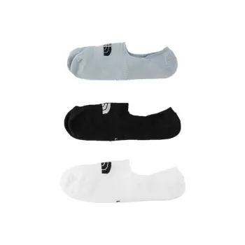 THE NORTH FACE No Show Socks Unisex 3 Pack Cosmic Black/Snow Peak White/Starlight Gray