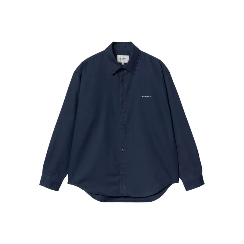 Carhartt WIP FW24 L/S Module Script Shirt Shirt Unisex Blue-0