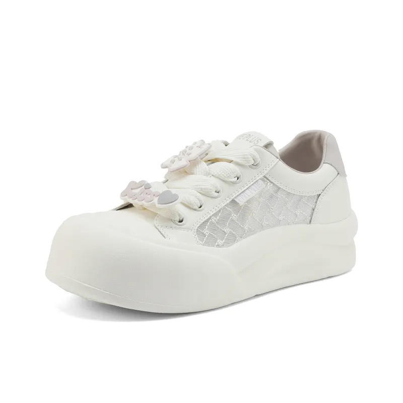 FIVE PLUS Anti Slip Wear Resistant Low Top Skateboard Shoes Women's-1