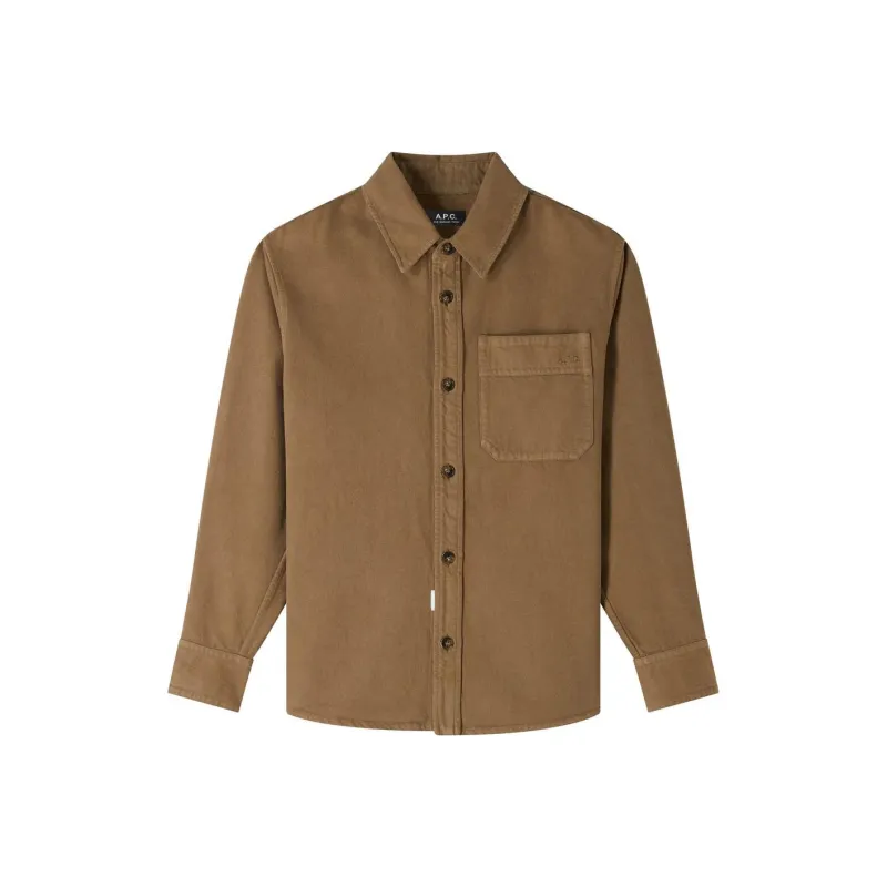 A.P.C Logo embroidered Shirt-0