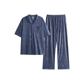 Peninsula City Pajama Set Men's Gray Blue
